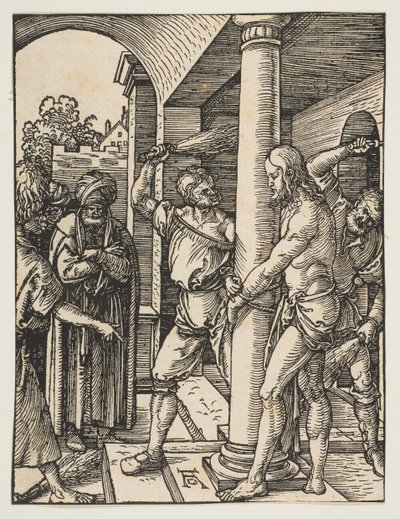 La Flagellazione (dalla Piccola Passione) da Albrecht Dürer