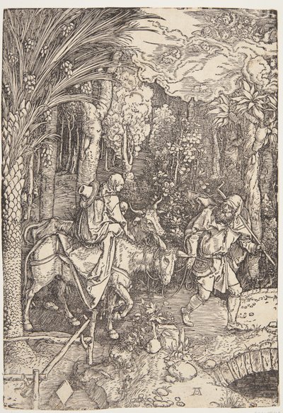 La fuga in Egitto da Albrecht Dürer