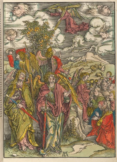 I quattro angeli che reggono i venti da Albrecht Dürer