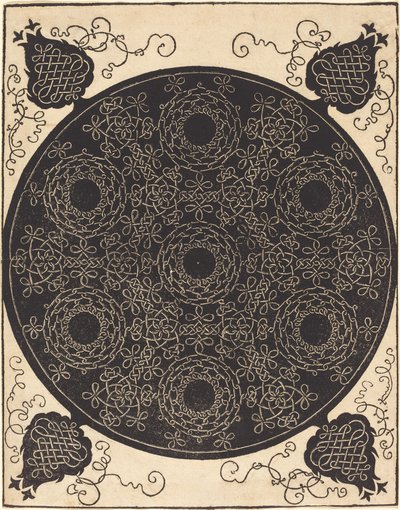 Il Quarto Nodo (combinando sette gruppi circolari di nodi con centri neri) da Albrecht Dürer