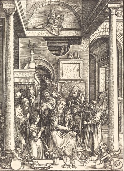 La glorificazione della Vergine, c. 1504 da Albrecht Dürer