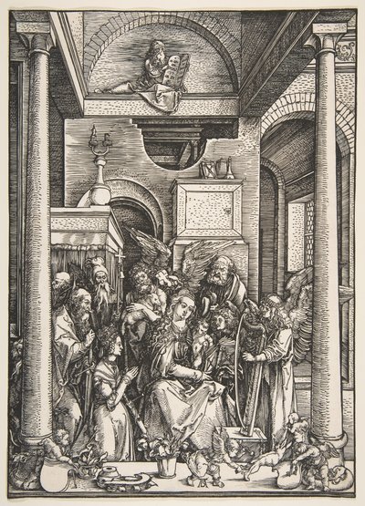 La glorificazione della Vergine, dalla Vita della Vergine da Albrecht Dürer