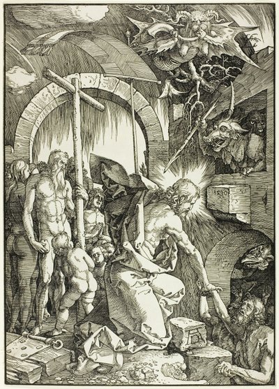 La discesa di Cristo agli inferi, tavola nove da La Grande Passione da Albrecht Dürer