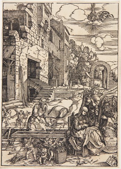 La Sacra Famiglia in Egitto da Albrecht Dürer