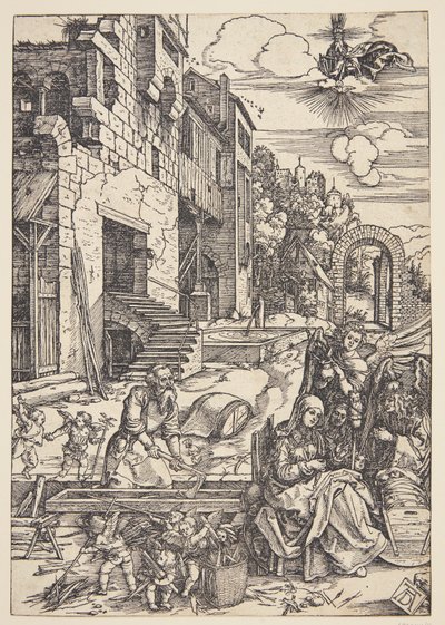 La Sacra Famiglia in Egitto da Albrecht Dürer