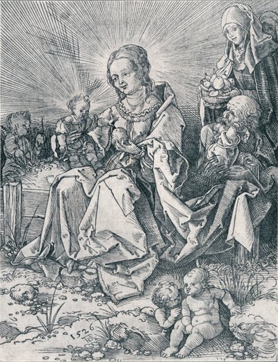 La Sacra Famiglia su una panchina erbosa, 1526 1906 da Albrecht Dürer