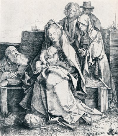 La Sacra Famiglia con San Giovanni, la Maddalena e Nicodemo, 1512, 1906 da Albrecht Dürer