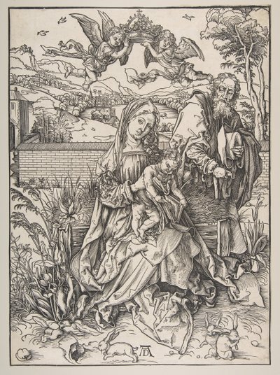 La Sacra Famiglia con tre lepri da Albrecht Dürer