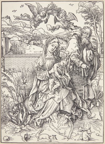 La Sacra Famiglia con tre lepri da Albrecht Dürer