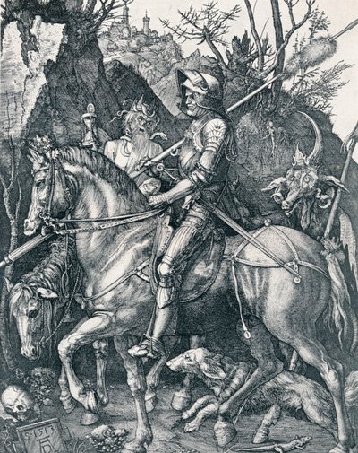Il Cavaliere, la Morte e il Diavolo, 1513 da Albrecht Dürer