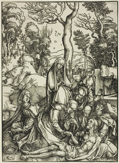 Il compianto, dalla Grande Passione da Albrecht Dürer