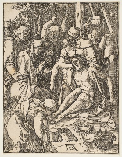 Il compianto, dalla Piccola Passione da Albrecht Dürer