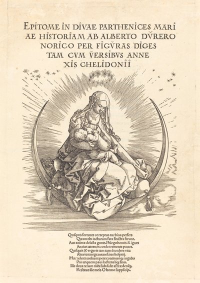 La Madonna sulla mezzaluna da Albrecht Dürer