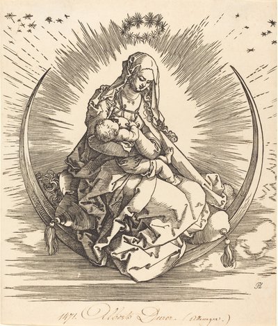 La Madonna sulla mezzaluna da Albrecht Dürer