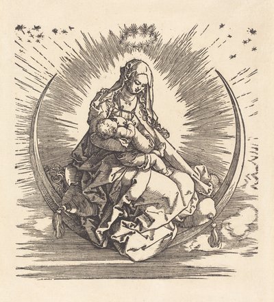 La Madonna sulla mezzaluna, 1510-1511 da Albrecht Dürer