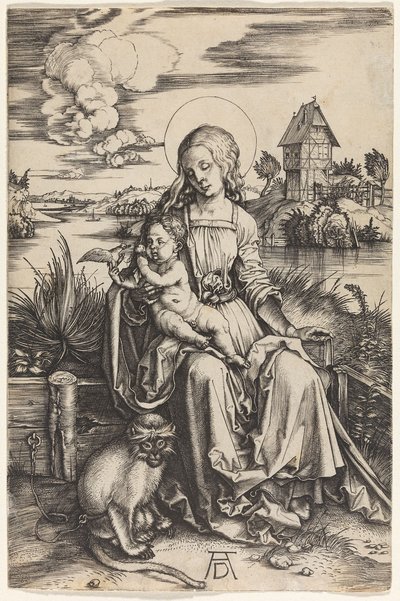 La Madonna con la scimmia da Albrecht Dürer
