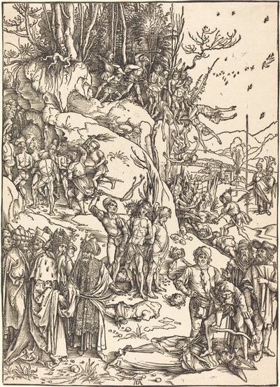 Il martirio dei diecimila da Albrecht Dürer