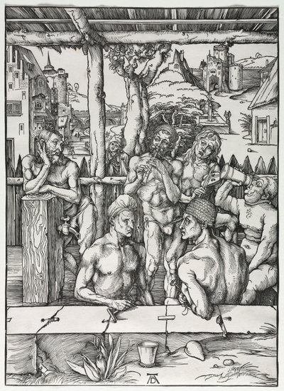 La casa da bagno degli uomini da Albrecht Dürer