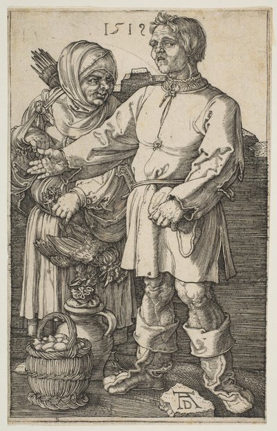 La coppia di contadini al mercato, 1519 da Albrecht Dürer
