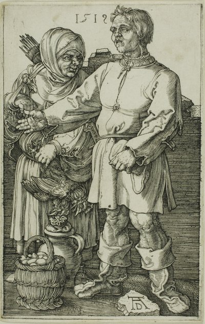 Il contadino e sua moglie al mercato da Albrecht Dürer