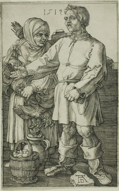 Il contadino e sua moglie al mercato da Albrecht Dürer