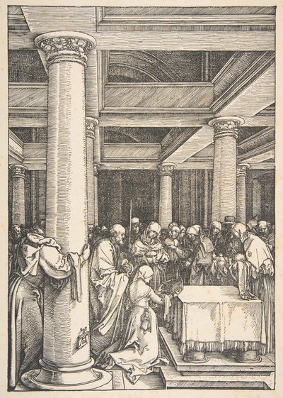 La presentazione al tempio, da La vita della Vergine da Albrecht Dürer