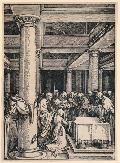 La presentazione al tempio, dalla serie La vita della Vergine da Albrecht Dürer