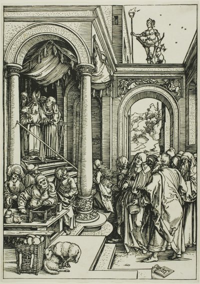 La presentazione della Vergine al Tempio, dalla Vita della Vergine da Albrecht Dürer