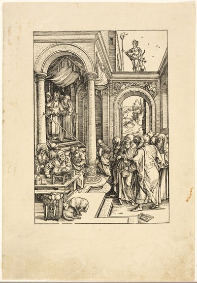 La presentazione della Vergine al Tempio, dalla Vita della Vergine da Albrecht Dürer