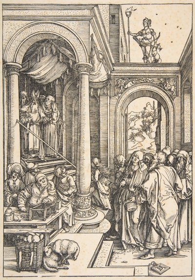 La presentazione della Vergine al Tempio, dalla Vita della Vergine, ca. 1503 da Albrecht Dürer