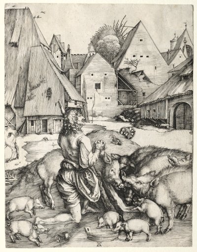 Il figliol prodigo, c. 1496 da Albrecht Dürer