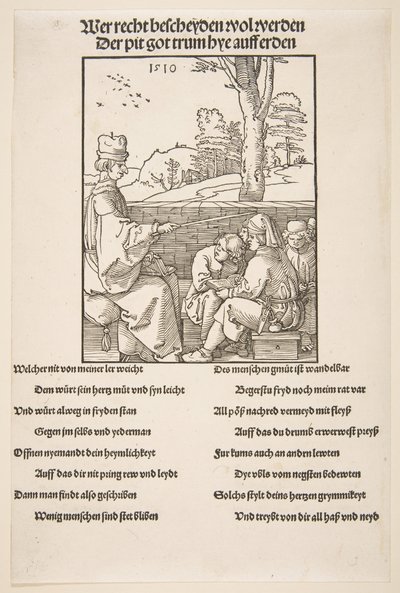 Il maestro di scuola da Albrecht Dürer