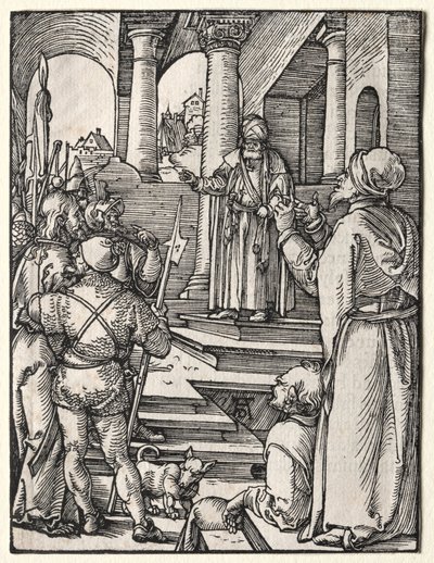 La piccola passione: Cristo davanti a Pilato da Albrecht Dürer
