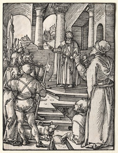 La Piccola Passione: Cristo davanti a Pilato, c. 1509-1511 da Albrecht Dürer