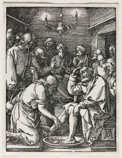 La Piccola Passione: Cristo che Lava i Piedi a San Pietro da Albrecht Dürer