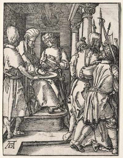 La piccola passione: Pilato si lava le mani da Albrecht Dürer