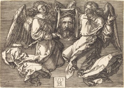 Il Sudario Tenuto da Due Angeli da Albrecht Dürer