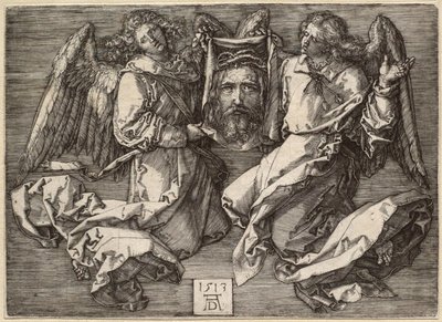 Il sudario sorretto da due angeli da Albrecht Dürer