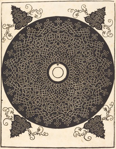 Il terzo nodo (con un cerchio nero su un medaglione bianco) da Albrecht Dürer