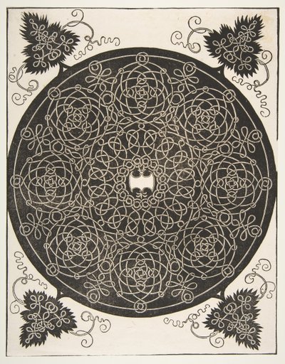 Il Terzo Nodo. Rotonda Intrecciata con Otto Ghirlande e uno Scudo Scalloped da Albrecht Dürer