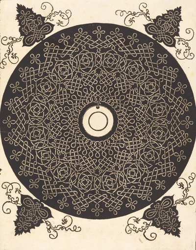 Il terzo nodo con un cerchio nero su un medaglione bianco, probabilmente 1506-1507 da Albrecht Dürer