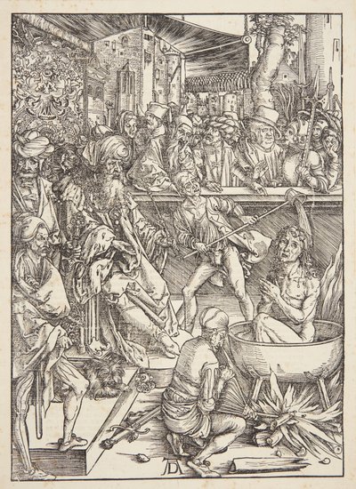 La tortura di San Giovanni Evangelista da Albrecht Dürer