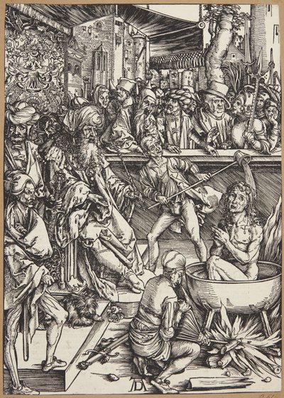 La tortura di San Giovanni Evangelista da Albrecht Dürer
