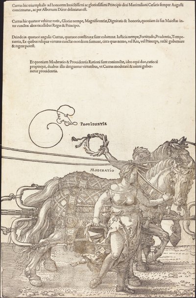 Il carro trionfale di Massimiliano I (Il grande carro trionfale) [tavola 3 di 8] da Albrecht Dürer