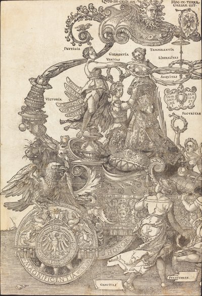 Il Carro Trionfale di Massimiliano I Il Grande Carro Trionfale [tavola 1 di 8] da Albrecht Dürer