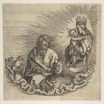 La Vergine appare a San Giovanni, Frontespizio dell
