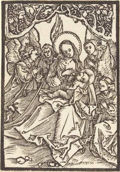 La Vergine che allatta il Bambino con quattro angeli da Albrecht Dürer