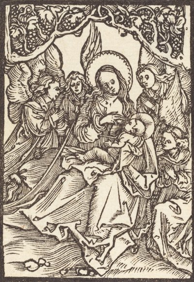 La Vergine che allatta il Bambino con quattro angeli, c. 1500 da Albrecht Dürer