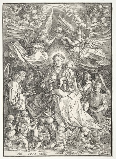 La Vergine circondata da molti angeli da Albrecht Dürer