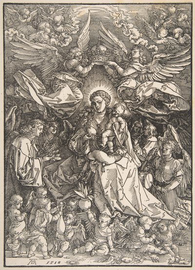 La Vergine Circondata da Molti Angeli da Albrecht Dürer